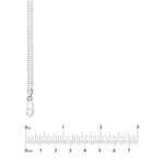 4.10mm Sterling Silver Domed Omega Chain