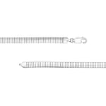 5.90mm Sterling Silver Domed Omega Chain