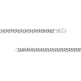 Sterling Silver 7mm 8-Sided D/C Curb Chain