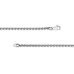 Sterling Silver 4.30mm Half Round Spiga Chain Bracelet
