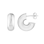 4mm ID Polished Open Hoop Earrings