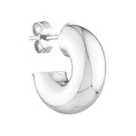4mm ID Polished Open Hoop Earrings