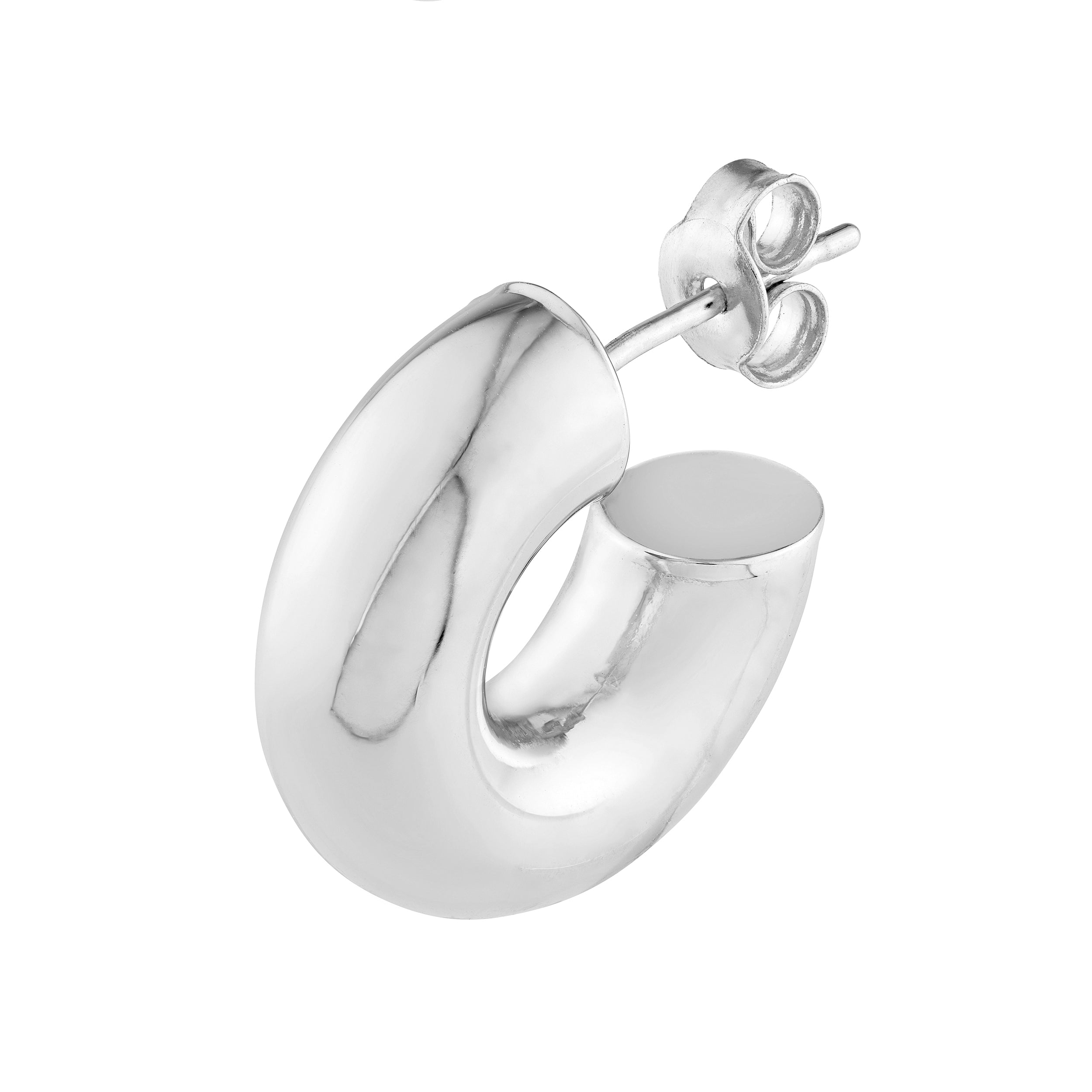 6 mm ID Polished Open Hoop Earrings