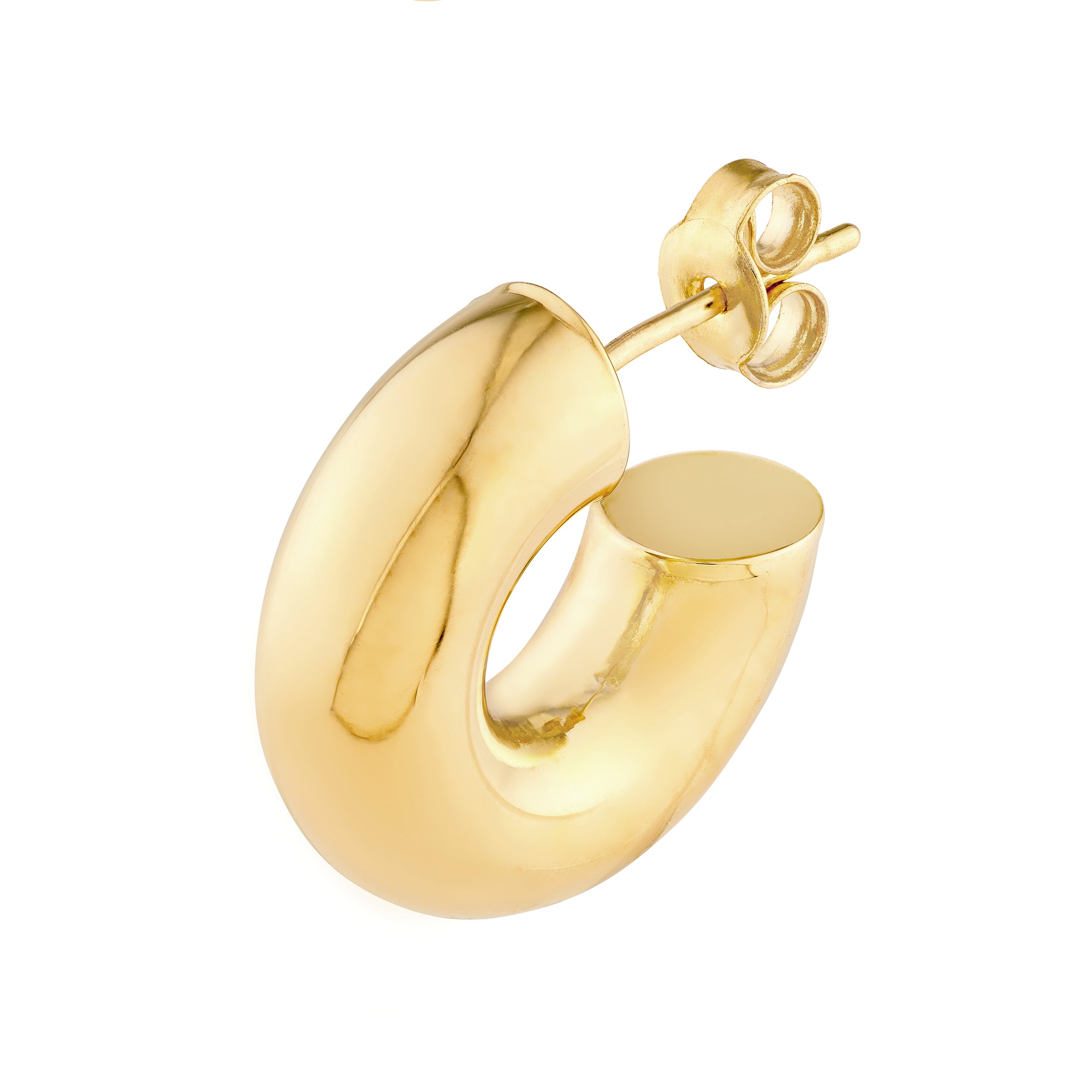 6 mm ID Polished Open Hoop Earrings