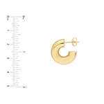 6 mm ID Polished Open Hoop Earrings