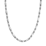 Sterling Silver 5.80mm D/C Figarope Milano Chain w Lob Lock