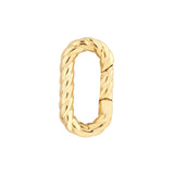 Oval Twist Link Snap Lock