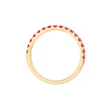 Ruby Gemstone Stackable Band