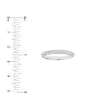 Diamond Pavé Stackable Band (5/8tcw) in White Gold