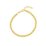 4mm Beaded Adjustable Chain Bracelet