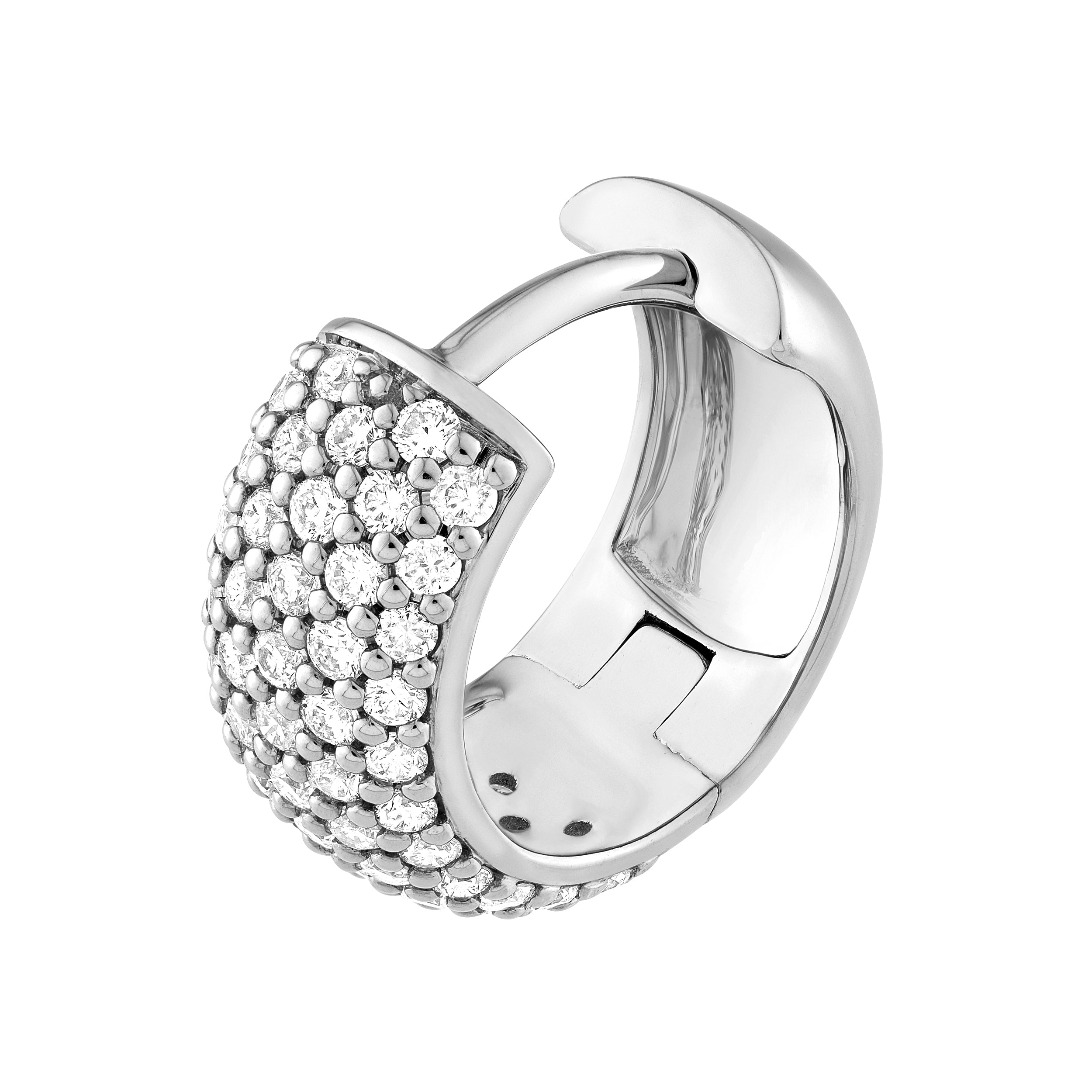 5 Row Diamond Pavé Huggies (1/2tcw)