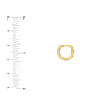 5 Row Diamond Pavé Huggies (1/2tcw)