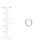 5 Row Diamond Pavé Huggies (1/2tcw)