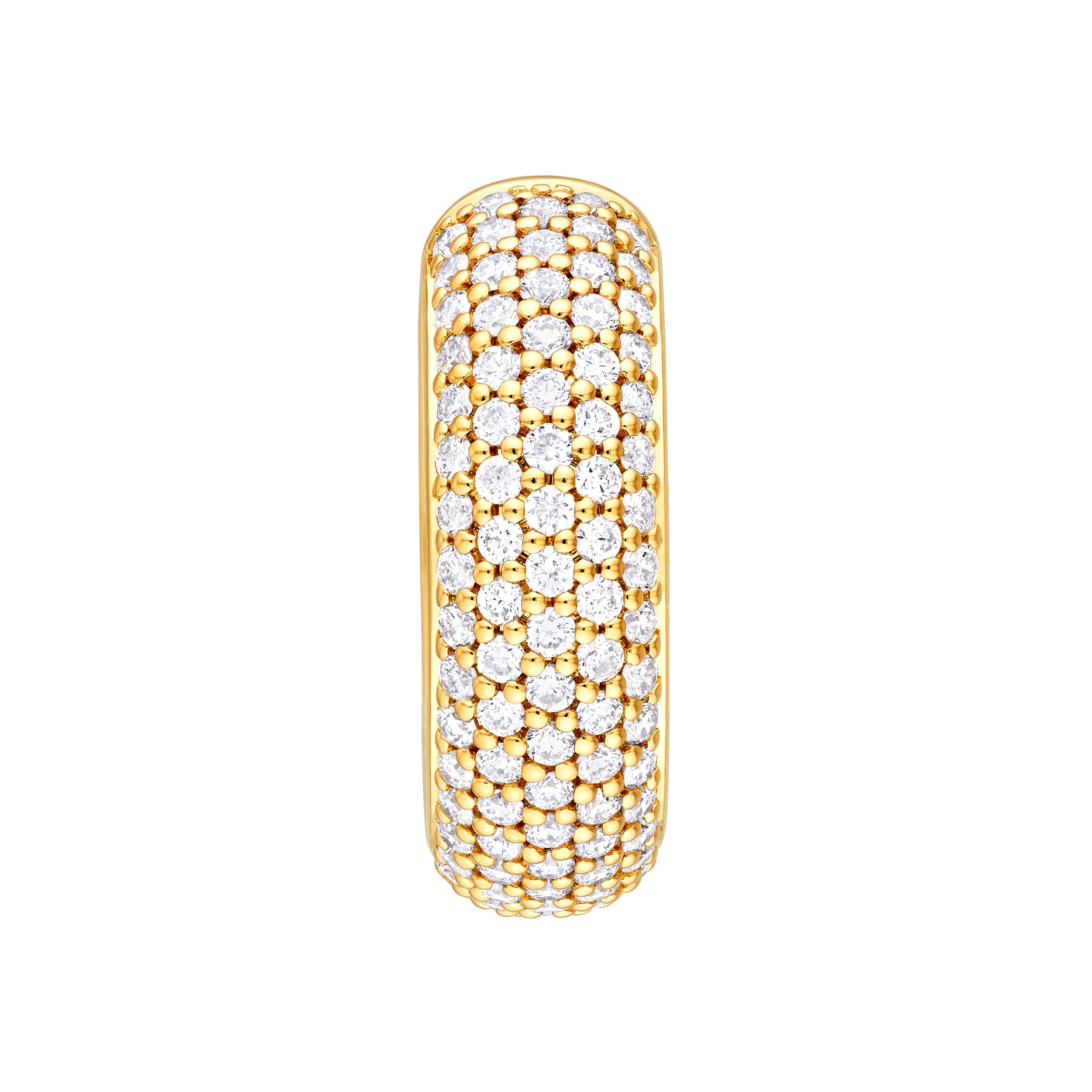 5 Row Diamond Pavé Huggies (7/8tcw)