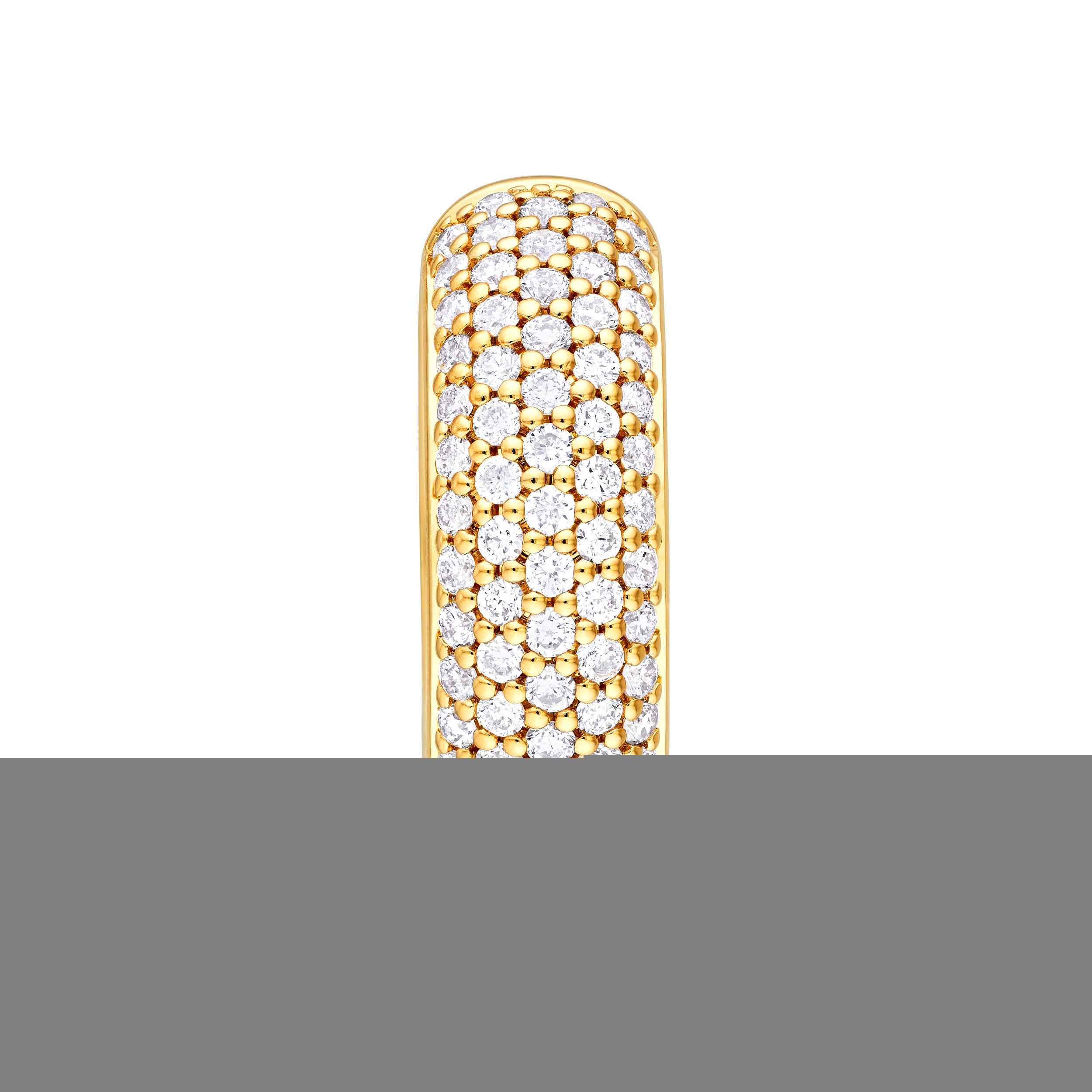 5 Row Diamond Pavé Huggies (7/8tcw)