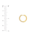 5 Row Diamond Pavé Huggies (7/8tcw)