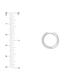 5 Row Diamond Pavé Huggies (3/4tcw)