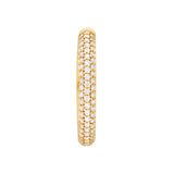 3 Row Diamond Pavé Hoop Earrings (1-1/3tcw)