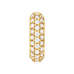 3 Row Pavé Diamond Paper Clip Huggies (5/8tcw)