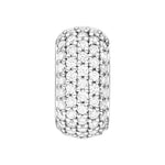 5 Row Pavé Diamond Paper Clip Huggies (7/8tcw)