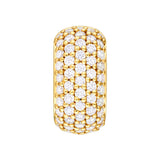 5 Row Pavé Diamond Paper Clip Huggies (7/8tcw)