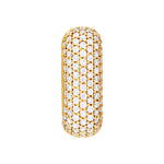 5 Row Pavé Diamond Paper Clip Huggies (1-1/3tcw)