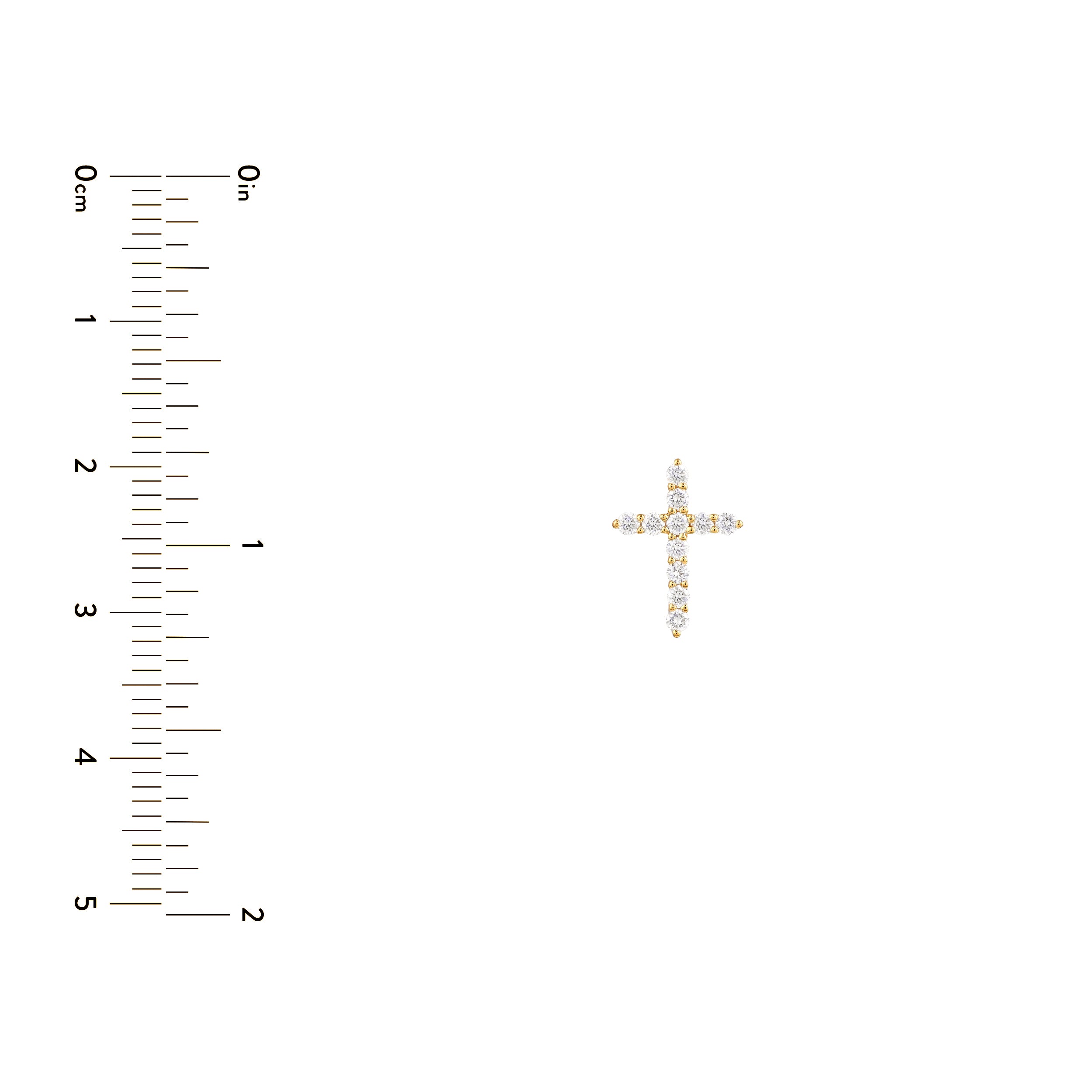 Diamond Cross Pendant (1/8tcw)