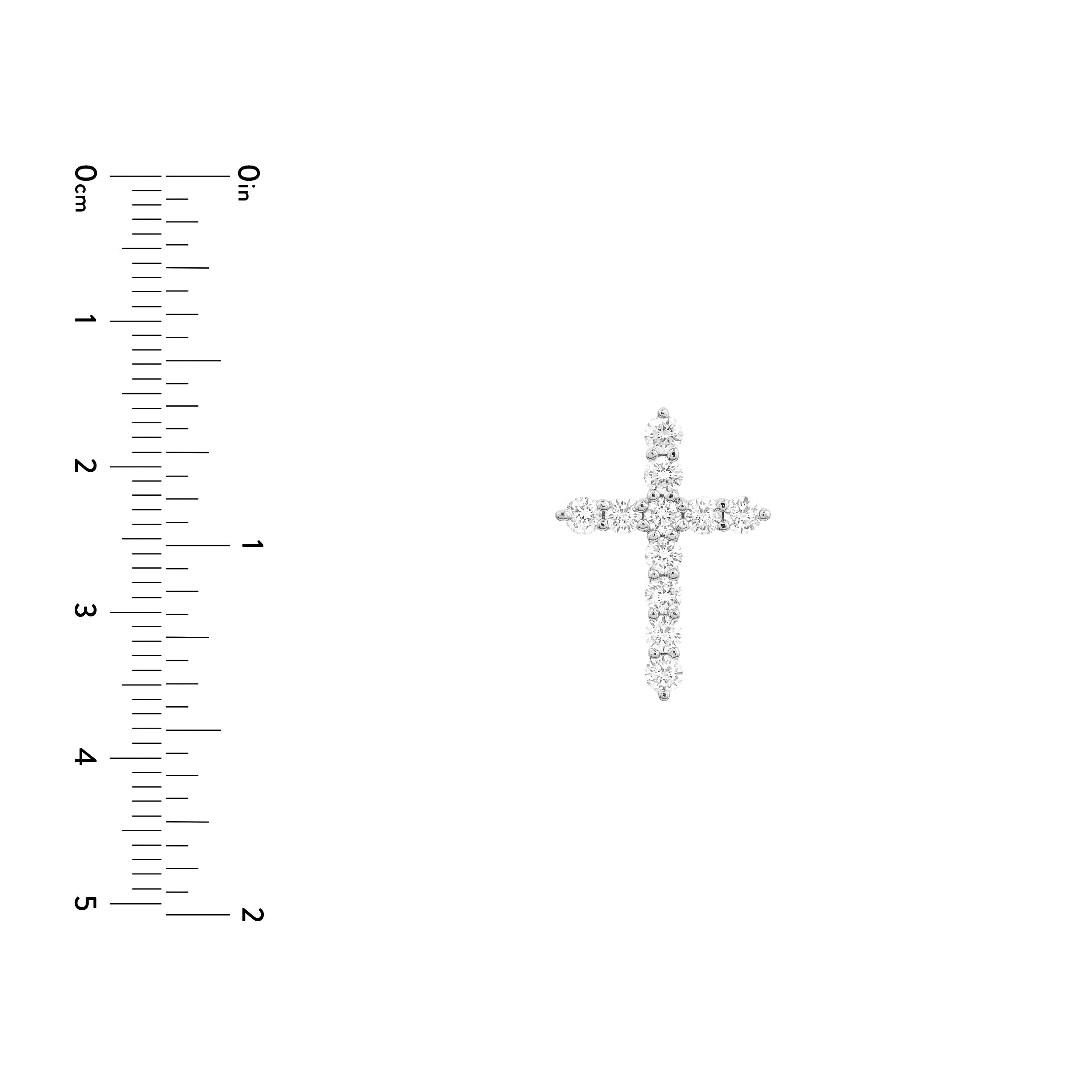Diamond Cross Pendant (3/4tcw)