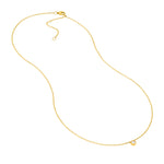Bezel Set Round Diamond Necklace (1/10tcw)