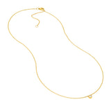Bezel Set Round Diamond Necklace (1/10tcw)