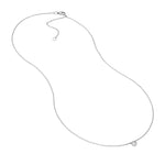 Bezel Set Round Diamond Necklace (1/10tcw)