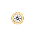Bezel Set Diamond Stud Earrings (1/5tcw)