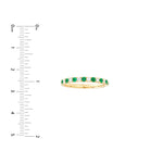 Emerald & Diamond Stackable Band