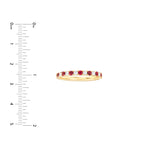 Ruby & Diamond Stackable Band