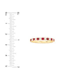 Ruby & Diamond Stackable Band