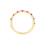 Ruby & Diamond Stackable Band