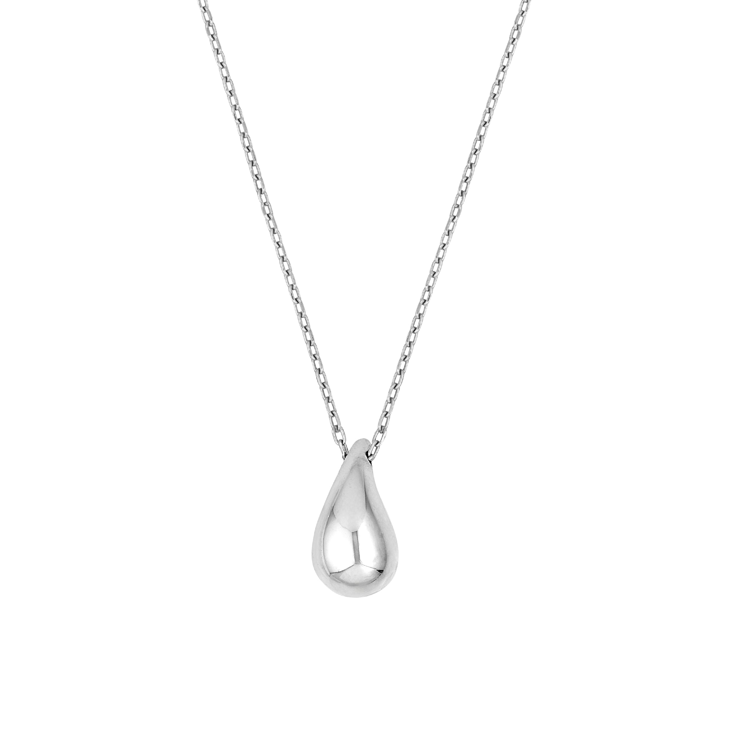 Sterling Silver Teardrop Pendant Forzentina Necklace PSL
