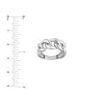 Sterling Silver Curb Chain Ring