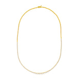 Diamond Graduated Half Tennis Necklace (3-1/3tcw)