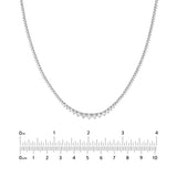 Diamond Graduated Half Tennis Necklace (3-1/3tcw)