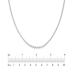 Diamond Graduated Half Tennis Necklace (3-1/4tcw)
