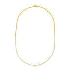 Diamond Graduated Half Tennis Necklace (3-1/4tcw)
