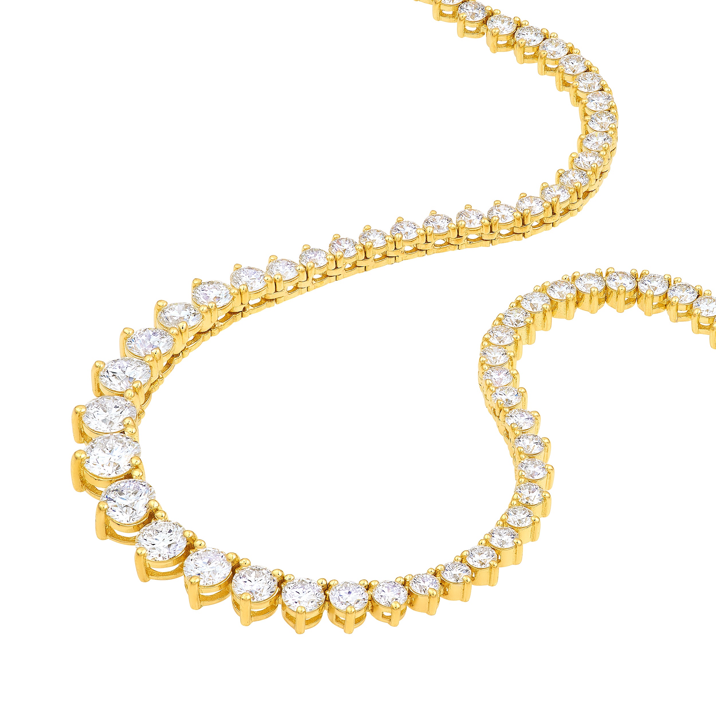 Diamond Graduated Tennis Necklace (5-1/4tcw)