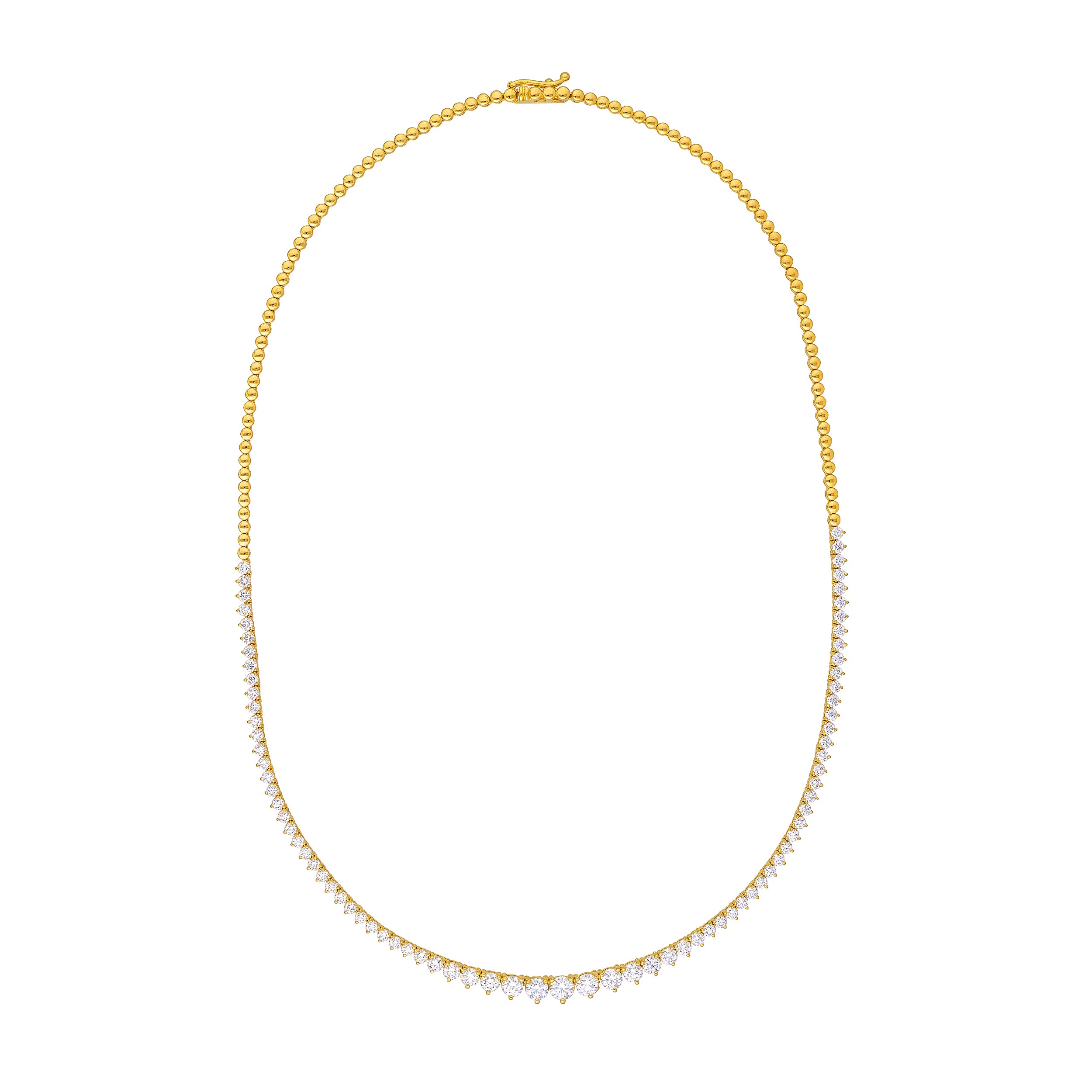 Diamond Graduated Tennis Necklace (5-1/4tcw)