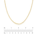 Diamond Graduated Tennis Necklace (5-1/4tcw)