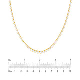 Diamond Graduated Tennis Necklace (5-1/4tcw)