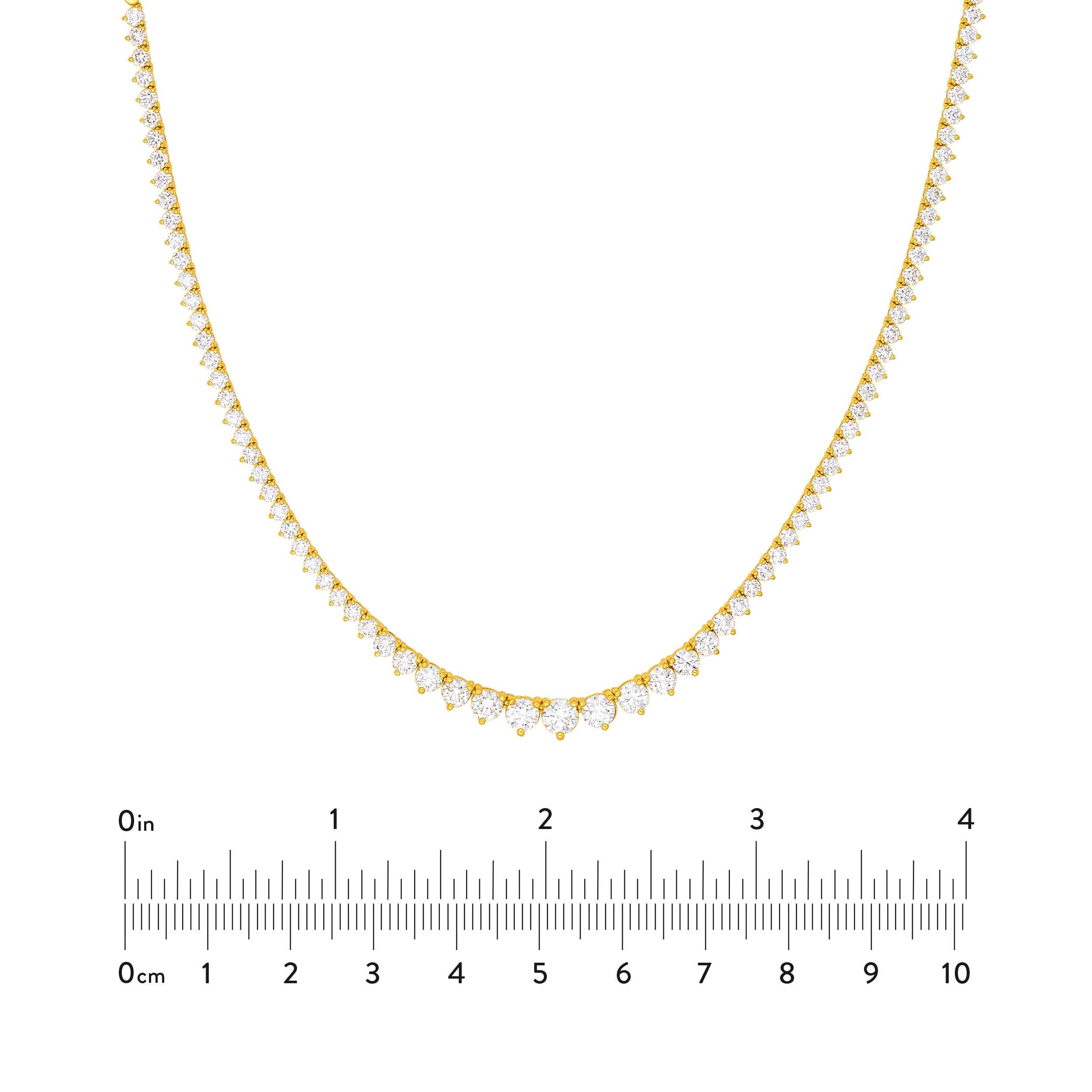Diamond Graduated Tennis Necklace (5-1/4tcw)