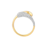 Teardrop Diamond Bypass Ring