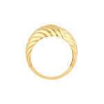 Two-Way Textured Dome Ring