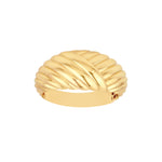 Two-Way Textured Dome Ring